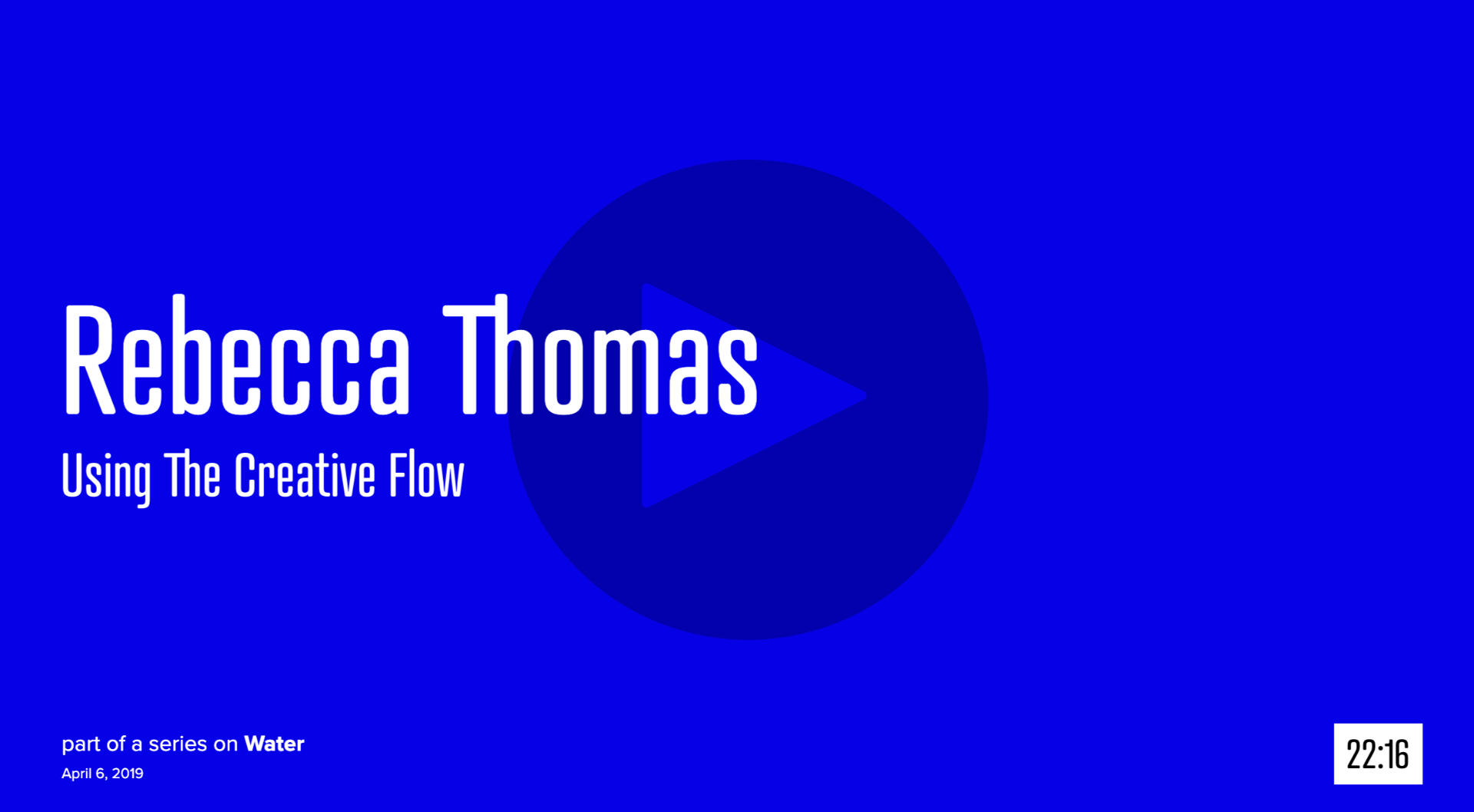 April 2019 Speaker for the #RVA chapter